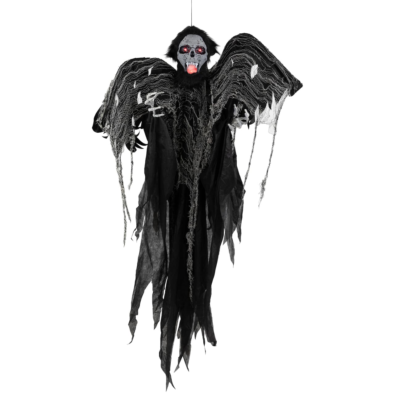 5ft. Animated Hanging Zombie Vampire with Lights & Sound Halloween Decoration